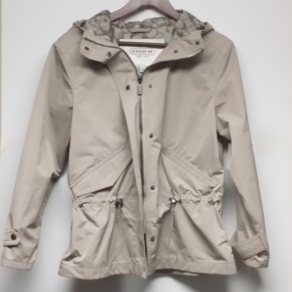 COACH Jackets & Blazers - SOLD!!! - COACH Women Lightweight Beige Zip/Hoody